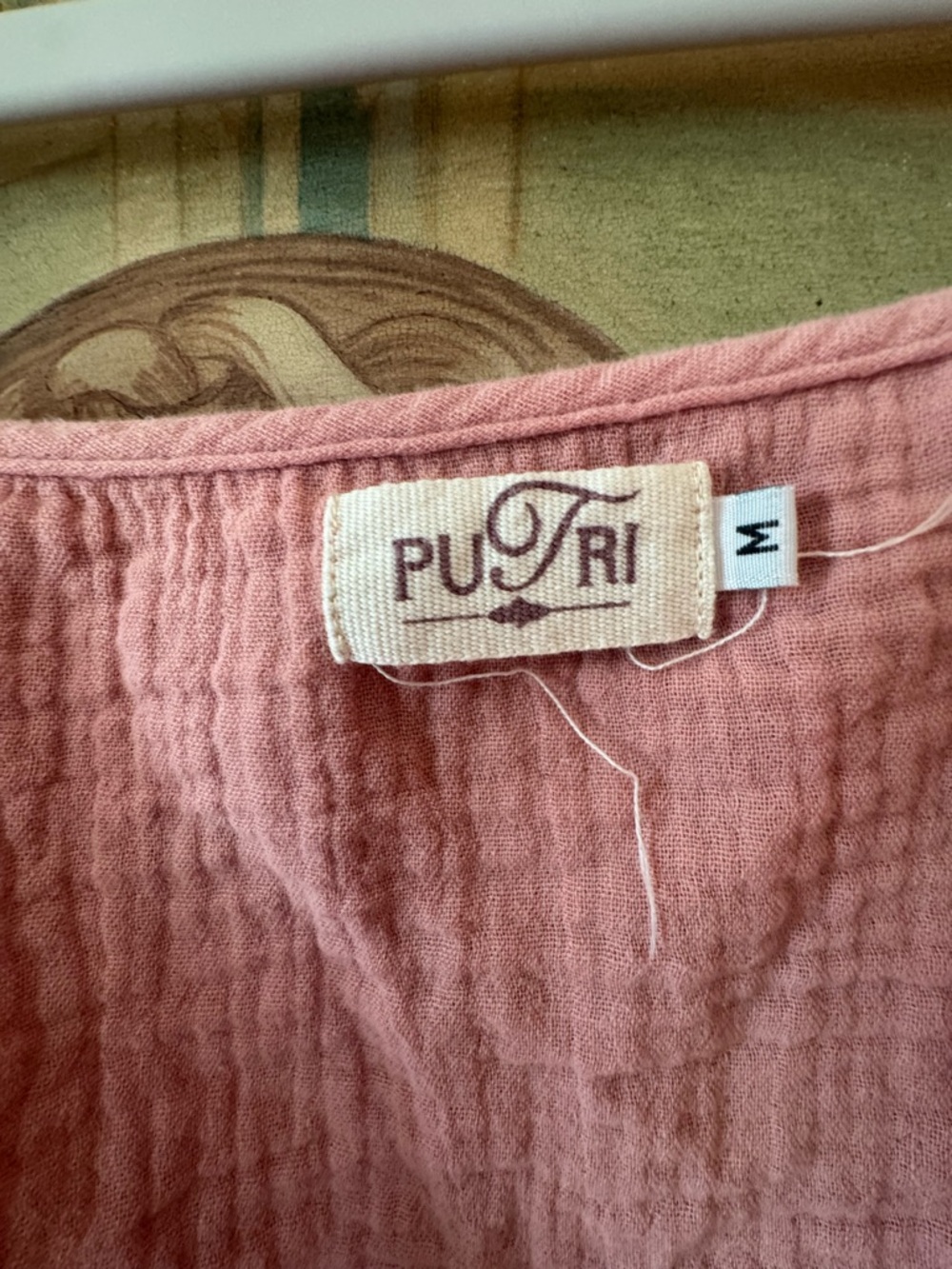 Puri Pink Tie-Front Ruffle Cami Top - Picture 2 of 4